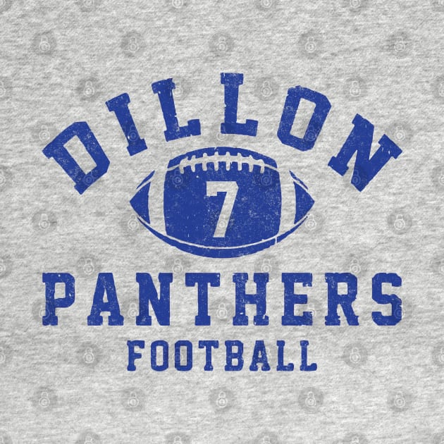 Dillon Panthers - #7 Matt Saracen - vintage logo by BodinStreet